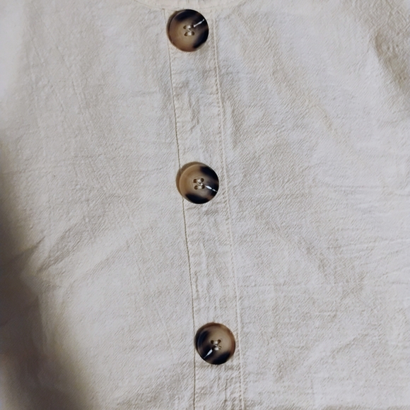 Women's 2 Piece Shein Paperbag Waist Tie Shorts - Rust And Flowy Top - Picture 5 of 10